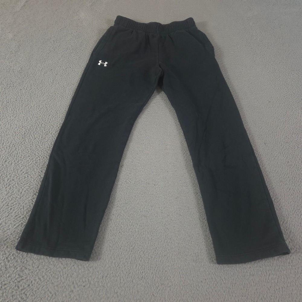 Under Armour Sweatpants Mens Medium Black UA Rival Fleece Straight Leg Pants